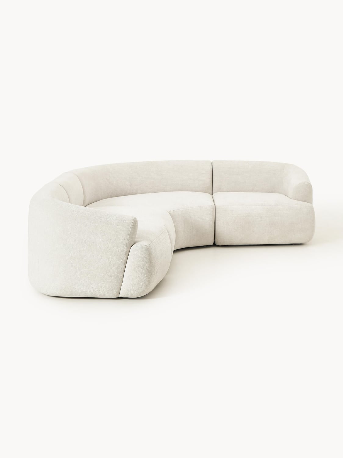 Sofia Modular Corner Sofa (4-seater) — Chalk White