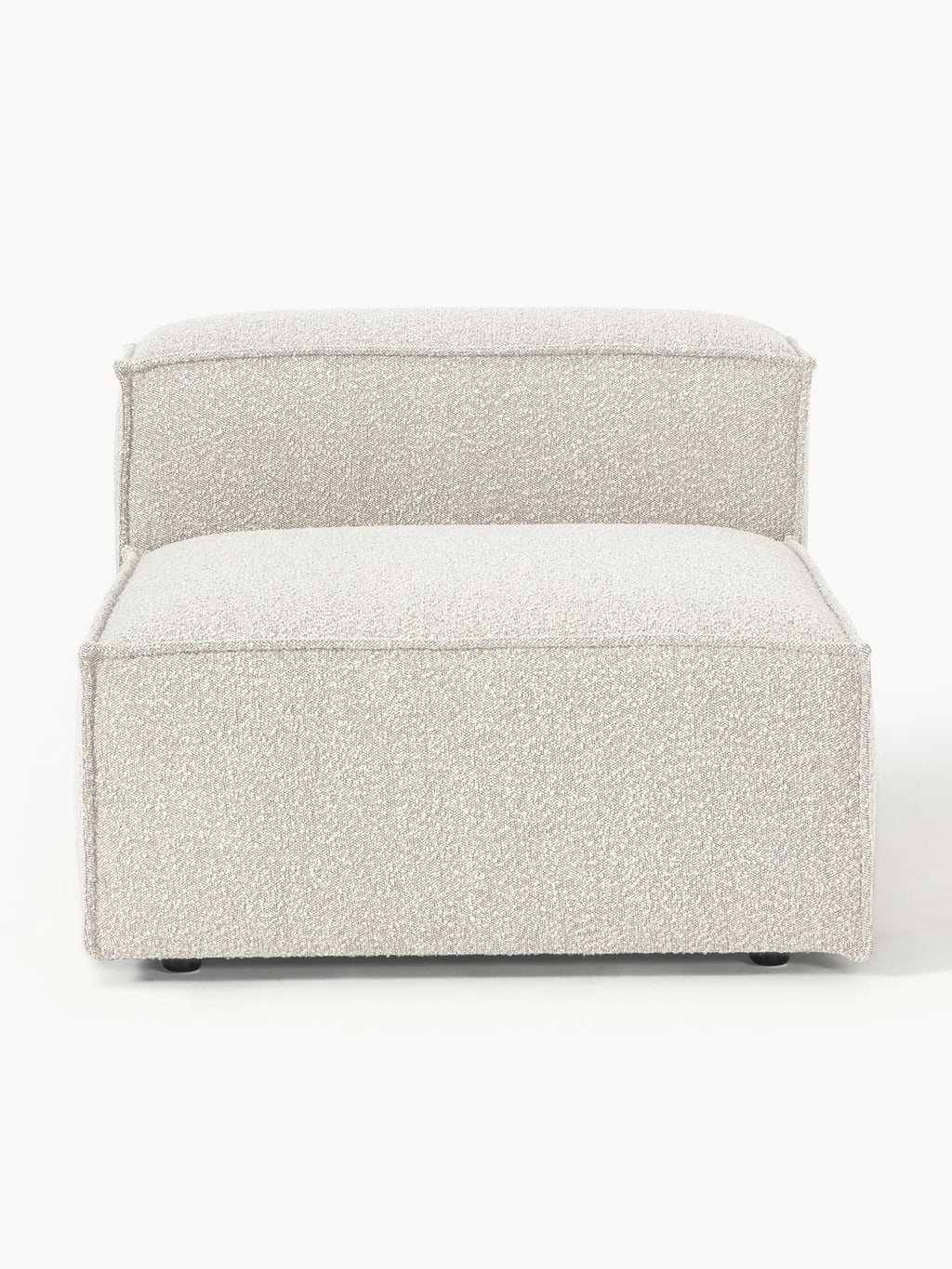 Lennon Middle Module in Bouclé — Light Grey