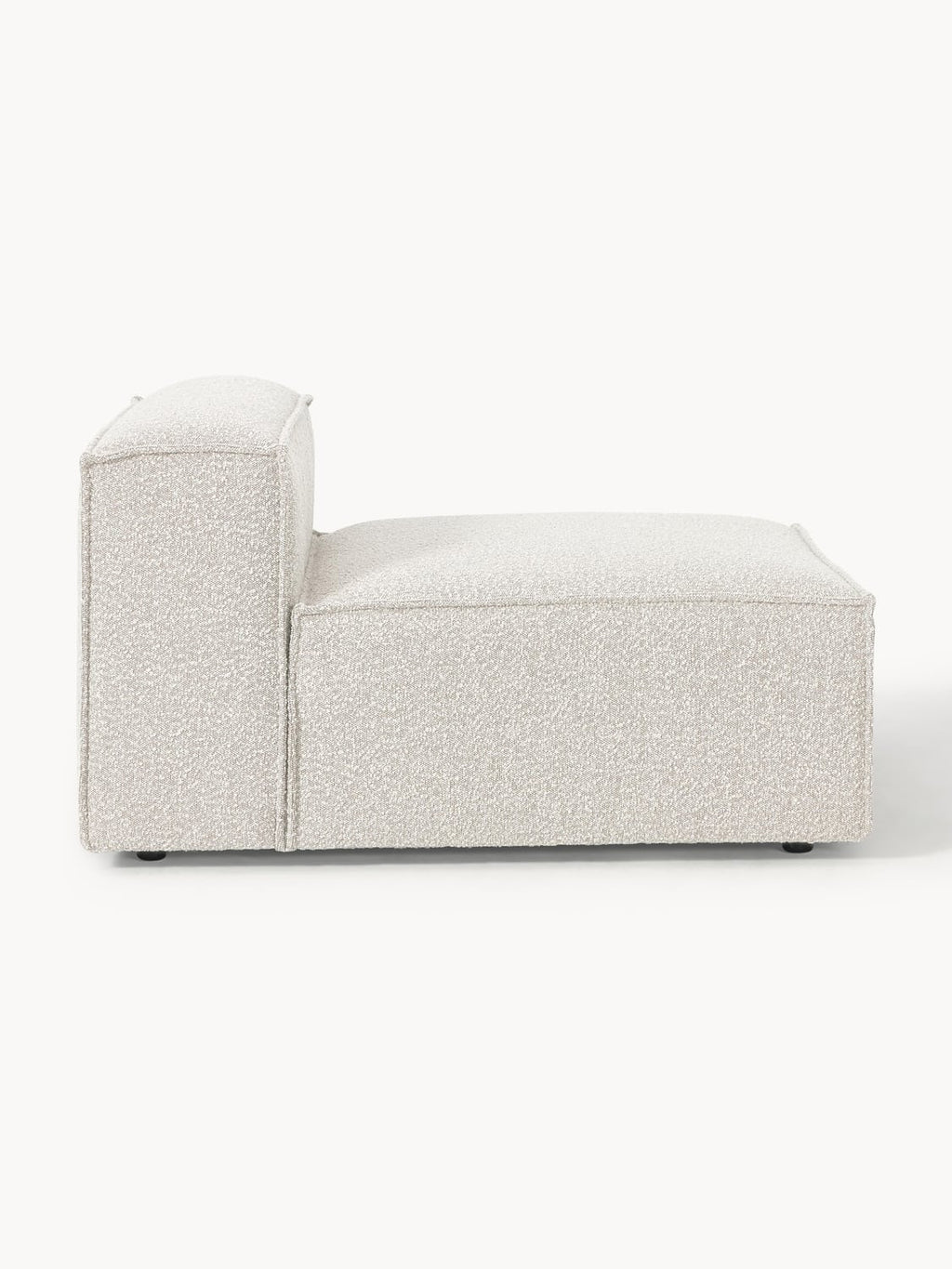 Lennon Middle Module in Bouclé — Light Grey