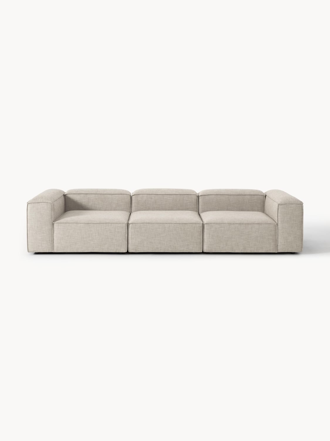 Lennon Modular Sofa (4-seater) in Linen Blend — Oatmeal