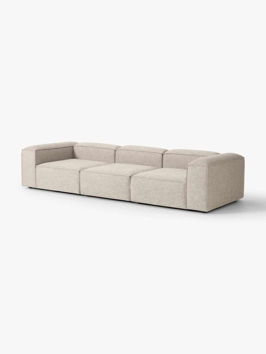 Lennon Modular Sofa (4-seater) in Linen Blend — Oatmeal