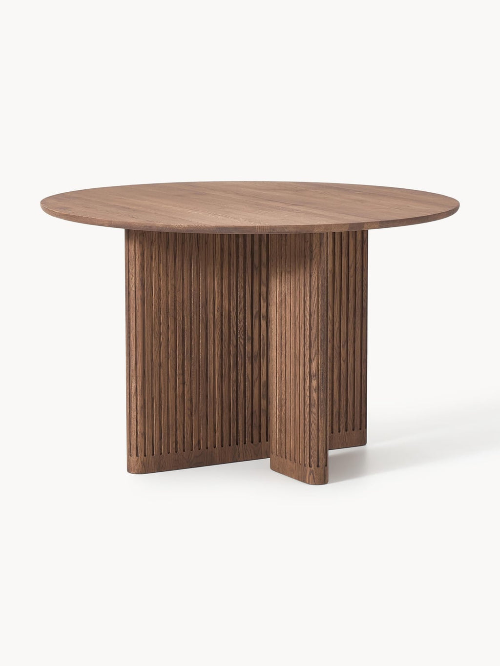 Jolka Round Dining Table in Oak, Ø 120 cm — Brown