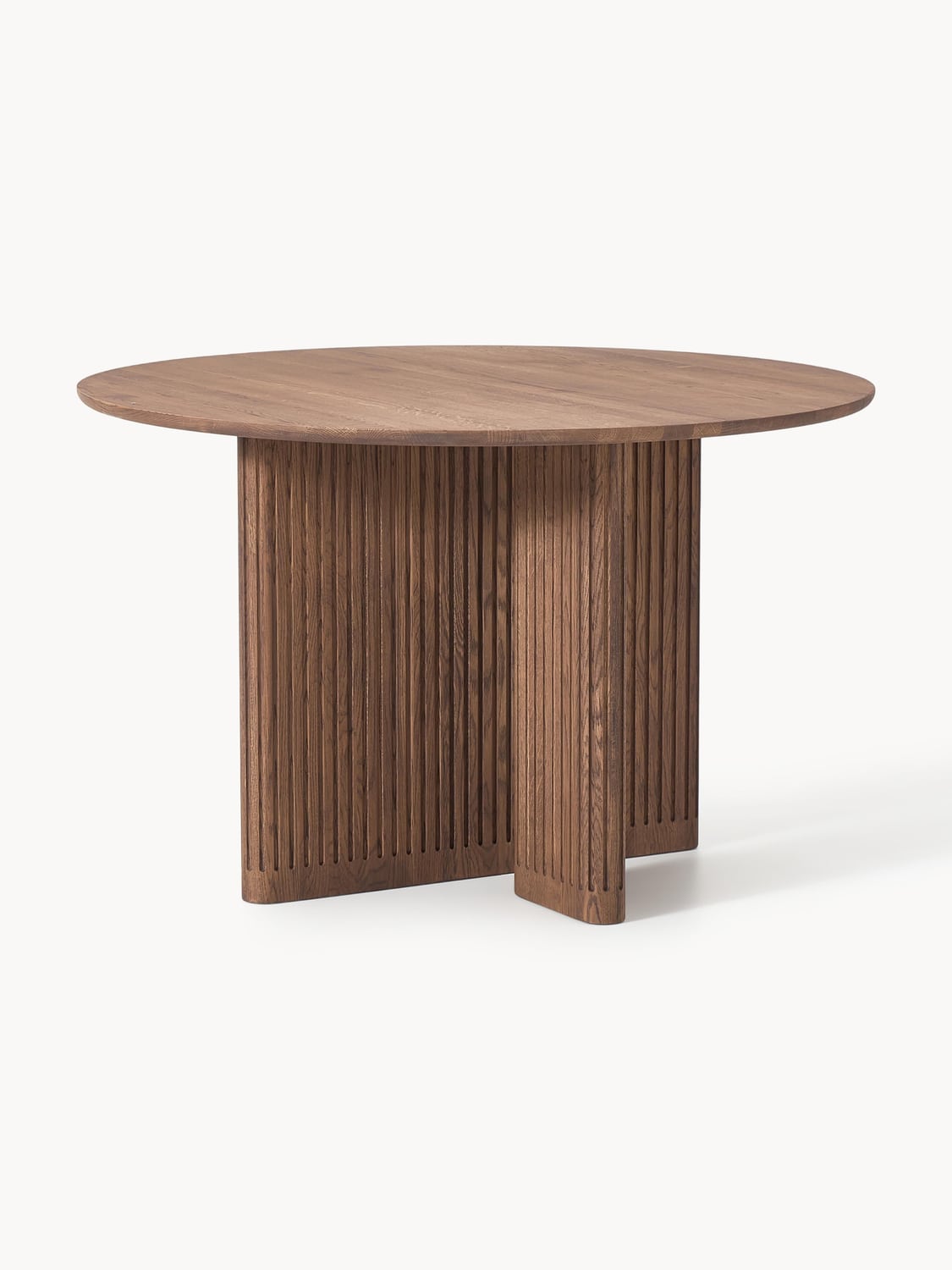 Jolka Round Dining Table in Oak, Ø 120 cm — Brown