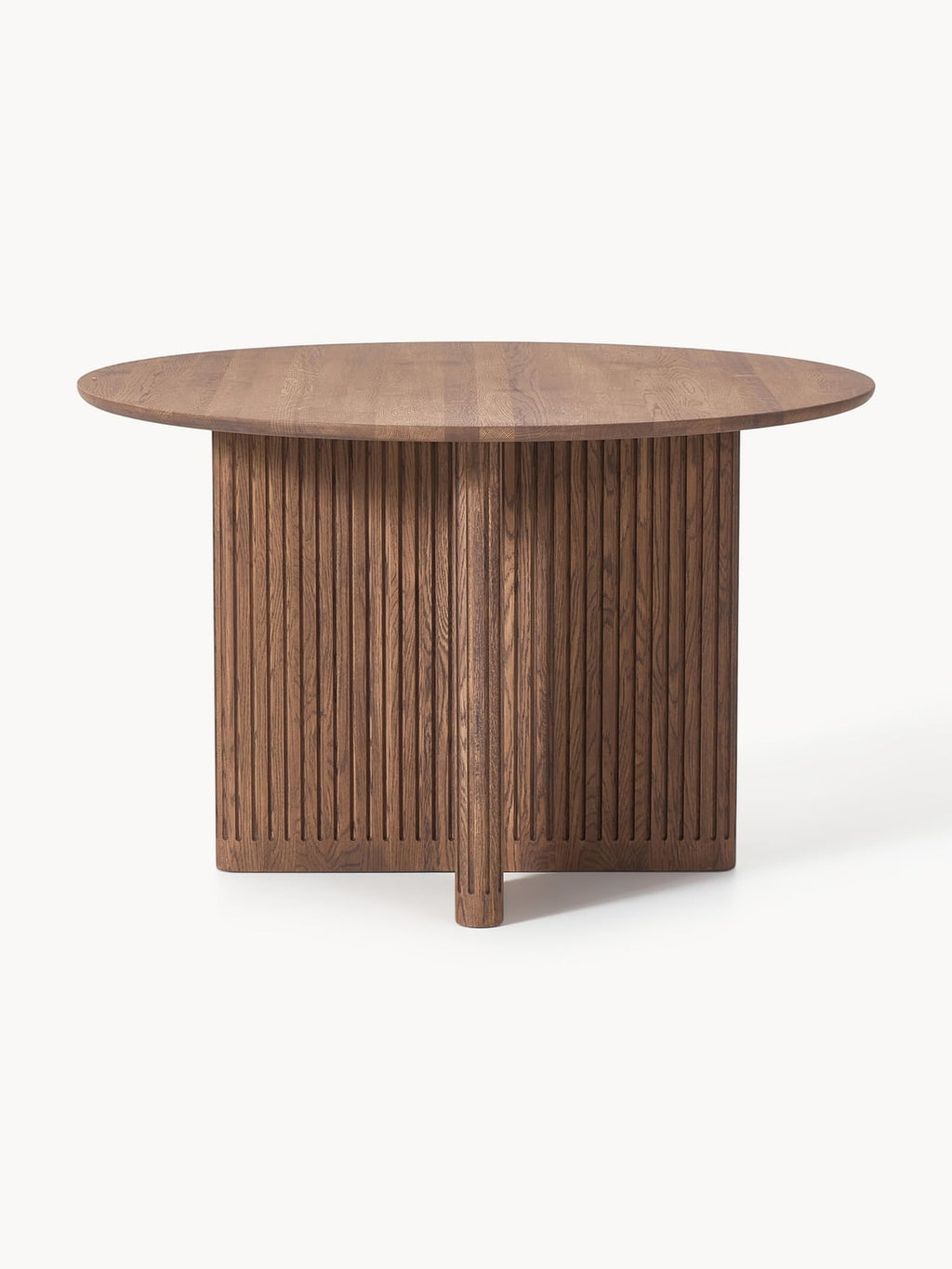 Jolka Round Dining Table in Oak, Ø 120 cm — Brown