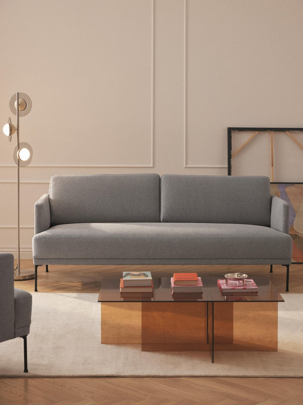 Fluente Sofa (3-seater) — Light Grey