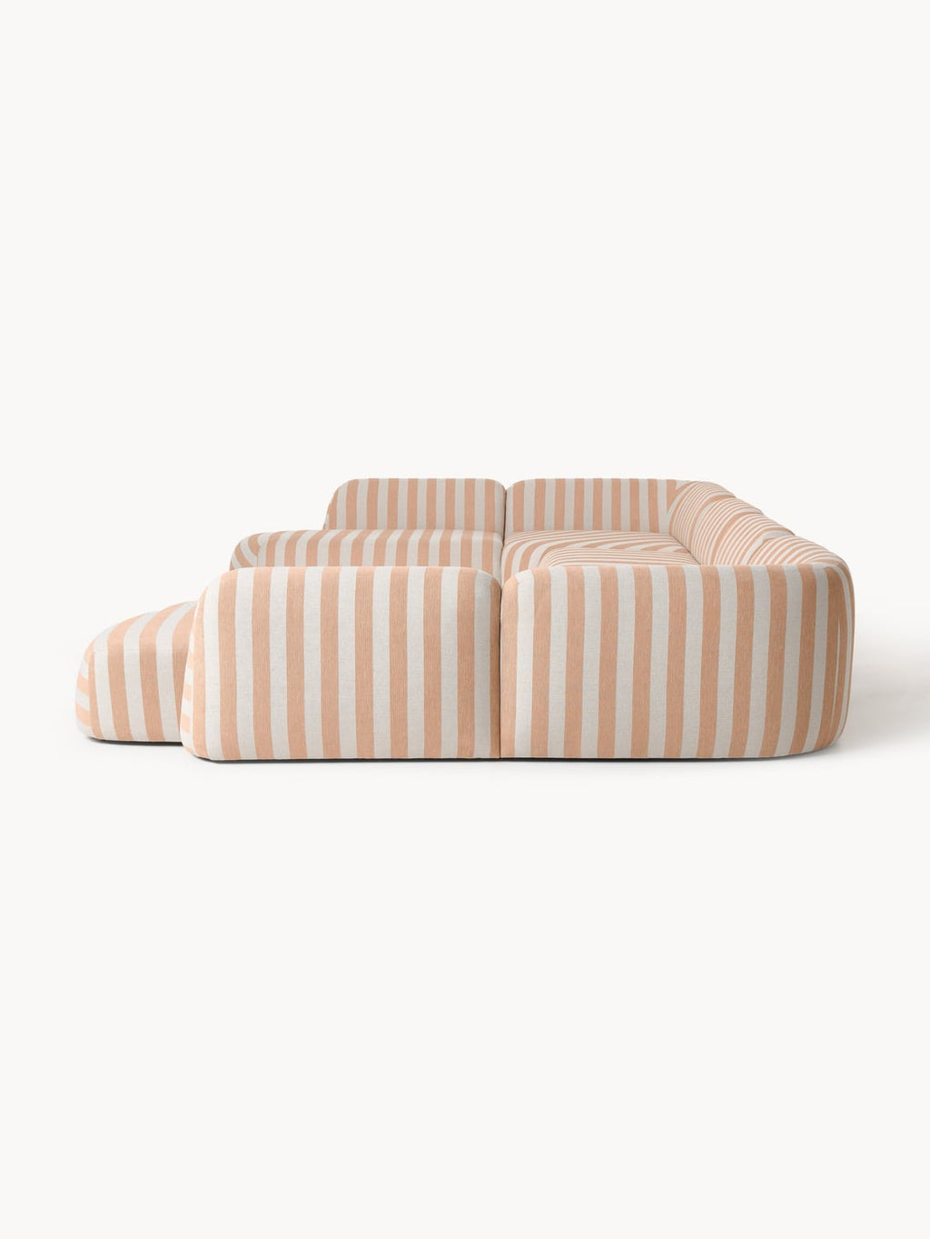 Wolke Modular Striped XL Sofa — Beige