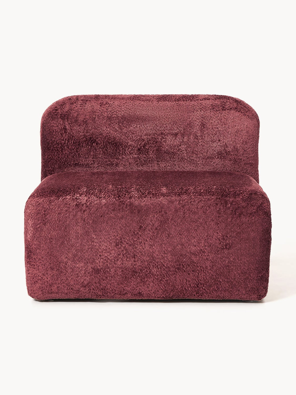 Wolke Teddy Bouclé Middle Module — Burgundy