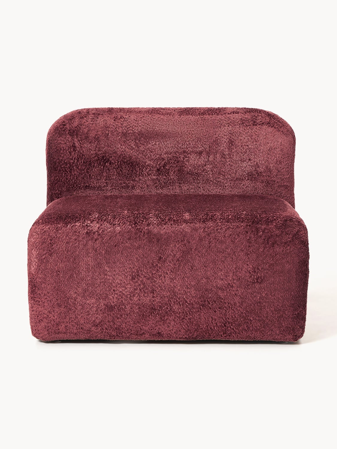 Wolke Teddy Bouclé Middle Module — Burgundy