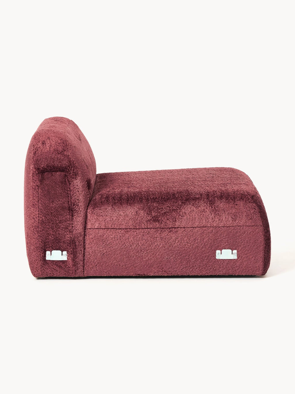 Wolke Teddy Bouclé Middle Module — Burgundy