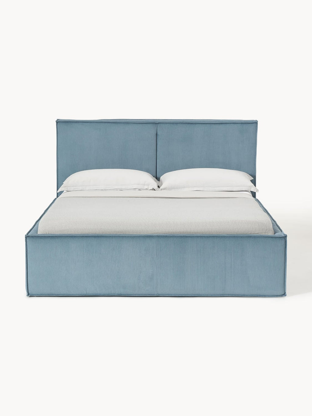 Dream Corduroy-Upholstered Bed with Storage — Lilac