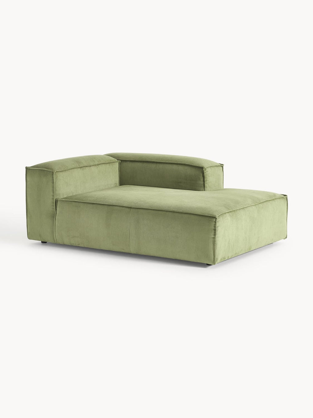 Lennon Ottoman Corner Module in Corduroy — Mushroom