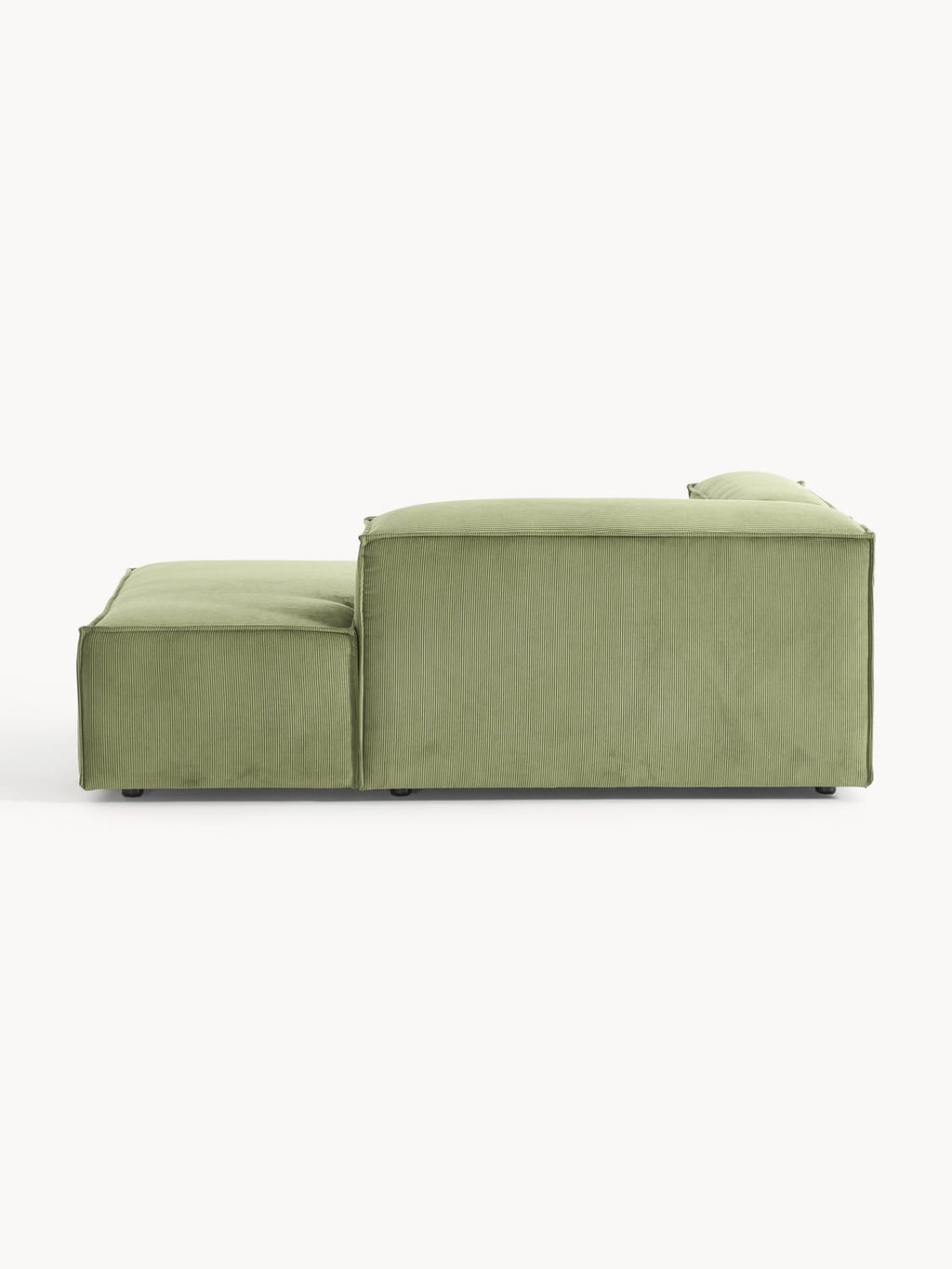 Lennon Ottoman Corner Module in Corduroy — Mushroom
