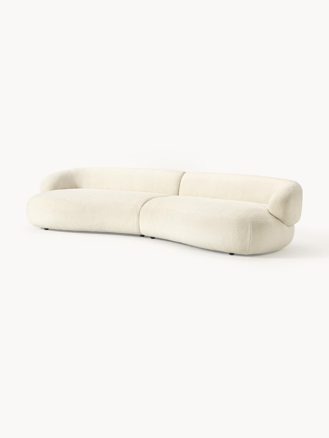 Alba Sofa (4-seater) in Teddy Faux Fur