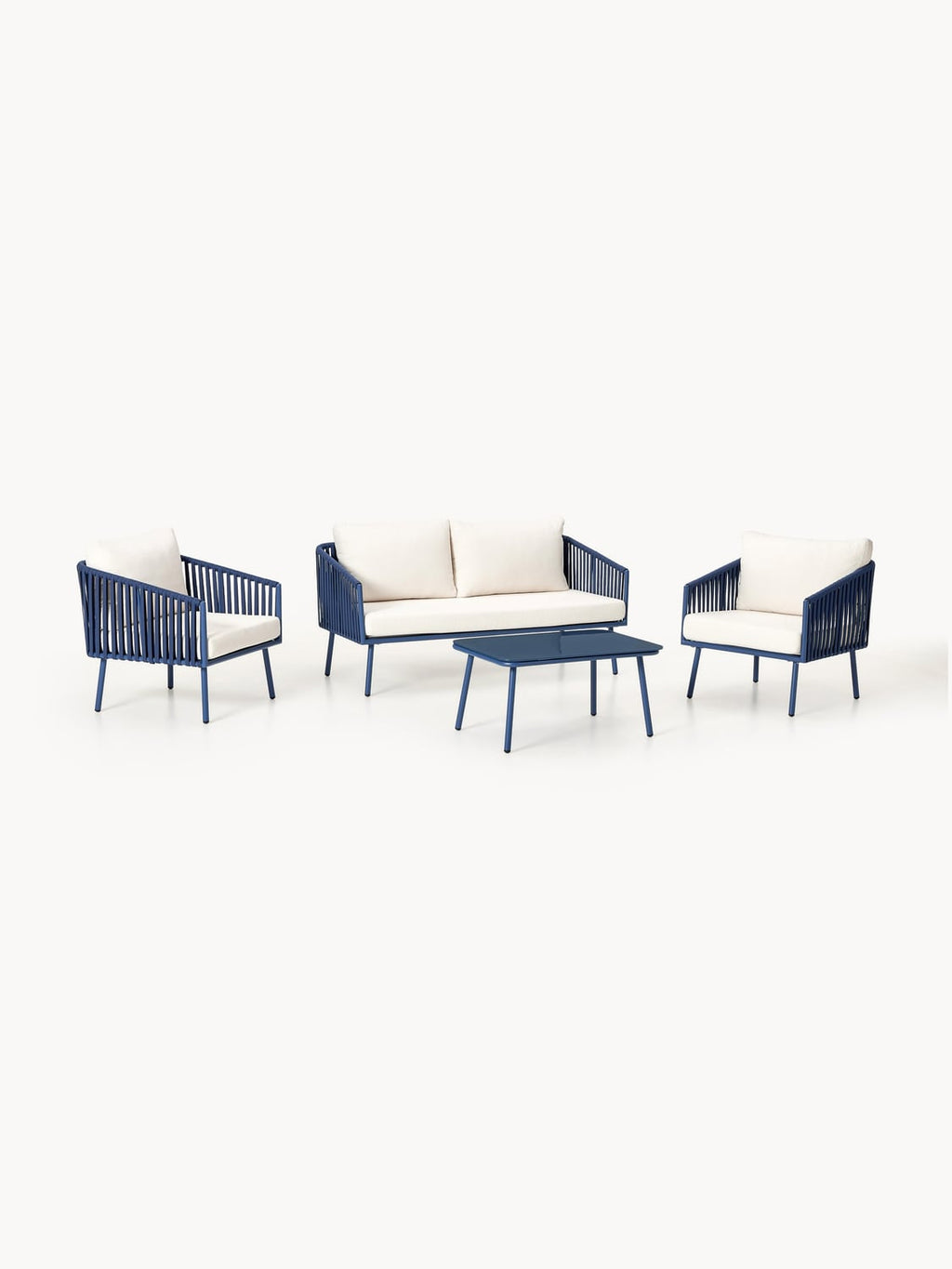 Malo Garden Lounge Set, set of 4 — Pearl Grey