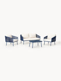 Malo Garden Lounge Set, set of 4 — Pearl Grey