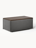 Lennon Sofa Ottoman with Storage — Graphite Grey