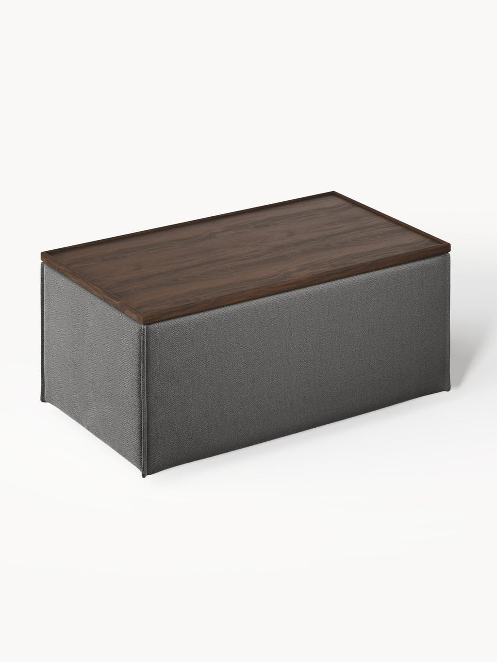 Lennon Sofa Ottoman with Storage — Graphite Grey