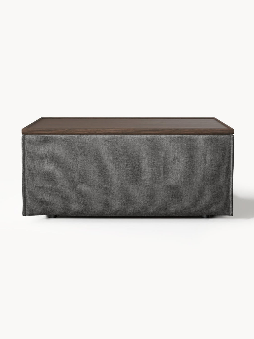 Lennon Sofa Ottoman with Storage — Graphite Grey
