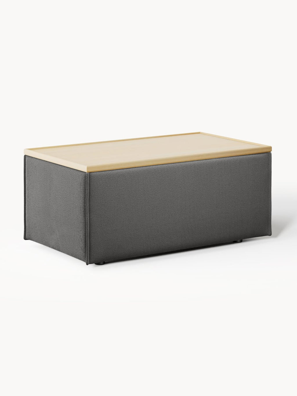 Lennon Sofa Ottoman with Storage — Shadow Grey