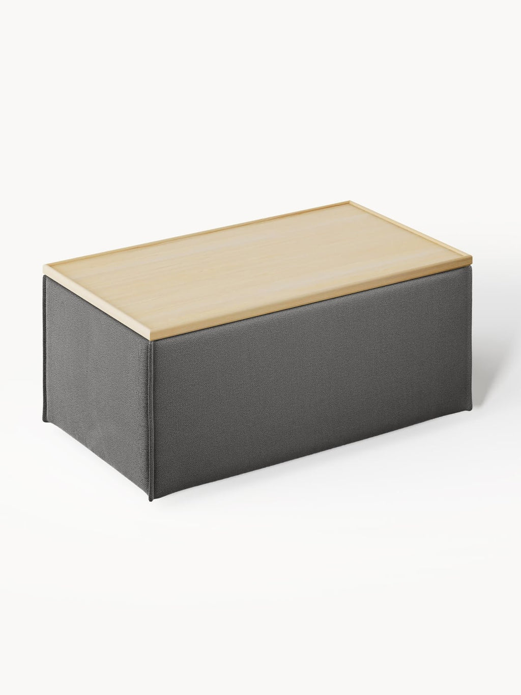 Lennon Sofa Ottoman with Storage — Shadow Grey