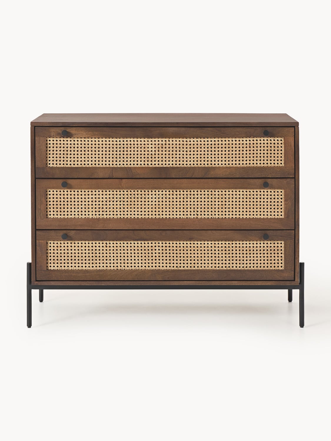 Vienna Chest of Drawers with Viennese Cane — Camel