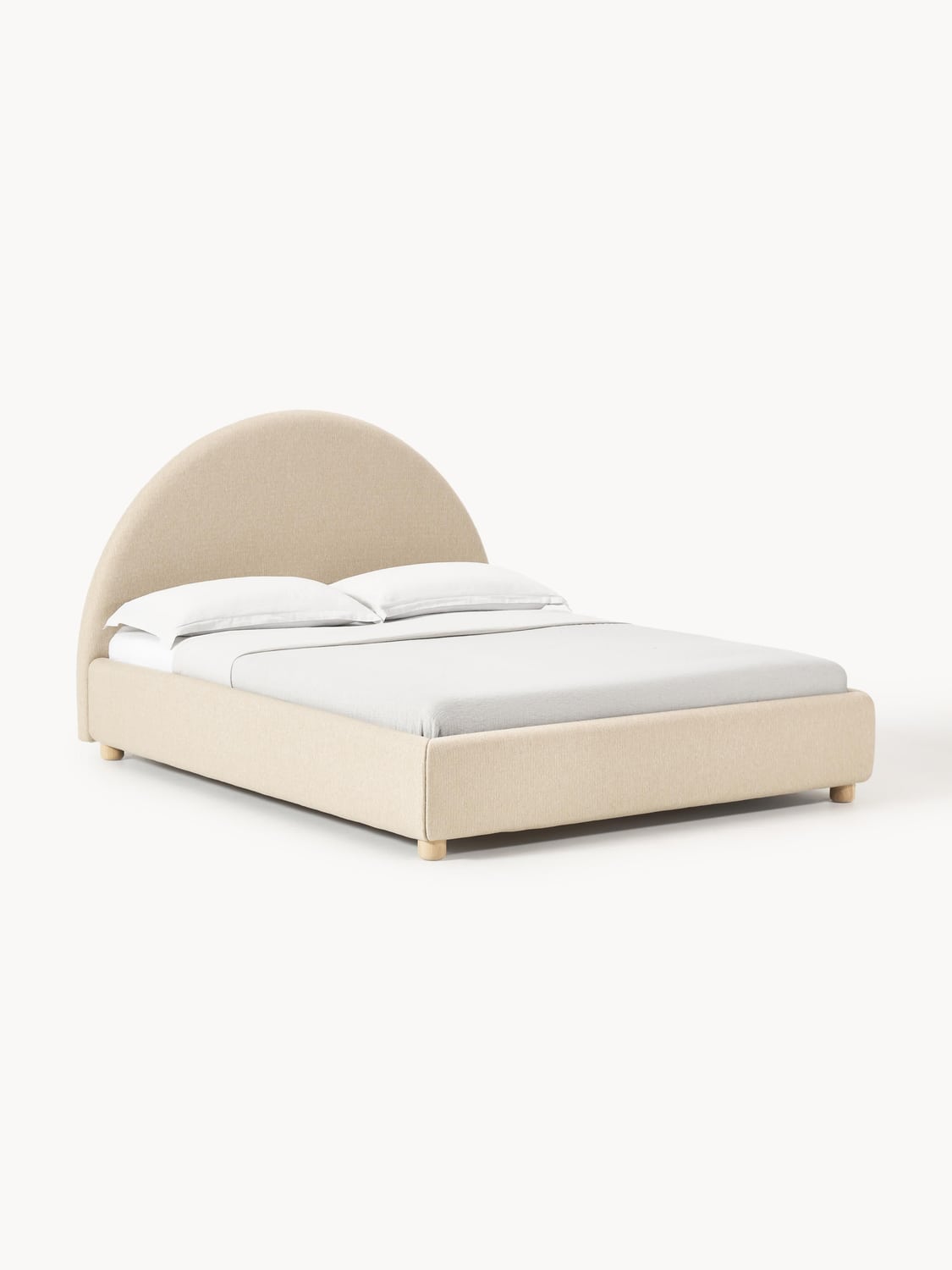 Ebba Upholstered Bed — Blush