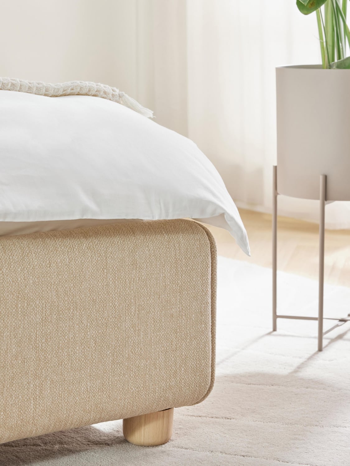 Ebba Upholstered Bed — Blush