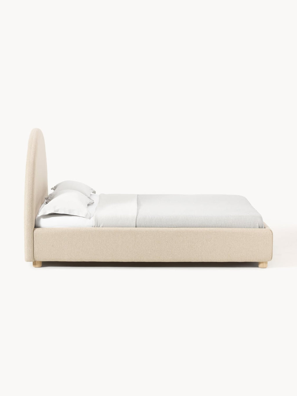 Ebba Upholstered Bed — Blush