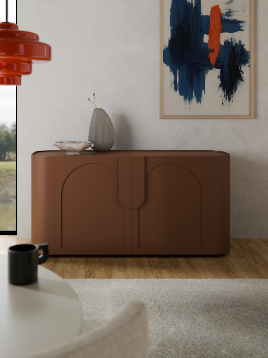 Jodie Sideboard — Burgundy
