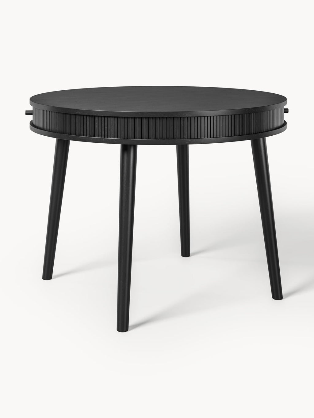 Calary Round Dining Table with Storage, in various sizes — Grey
