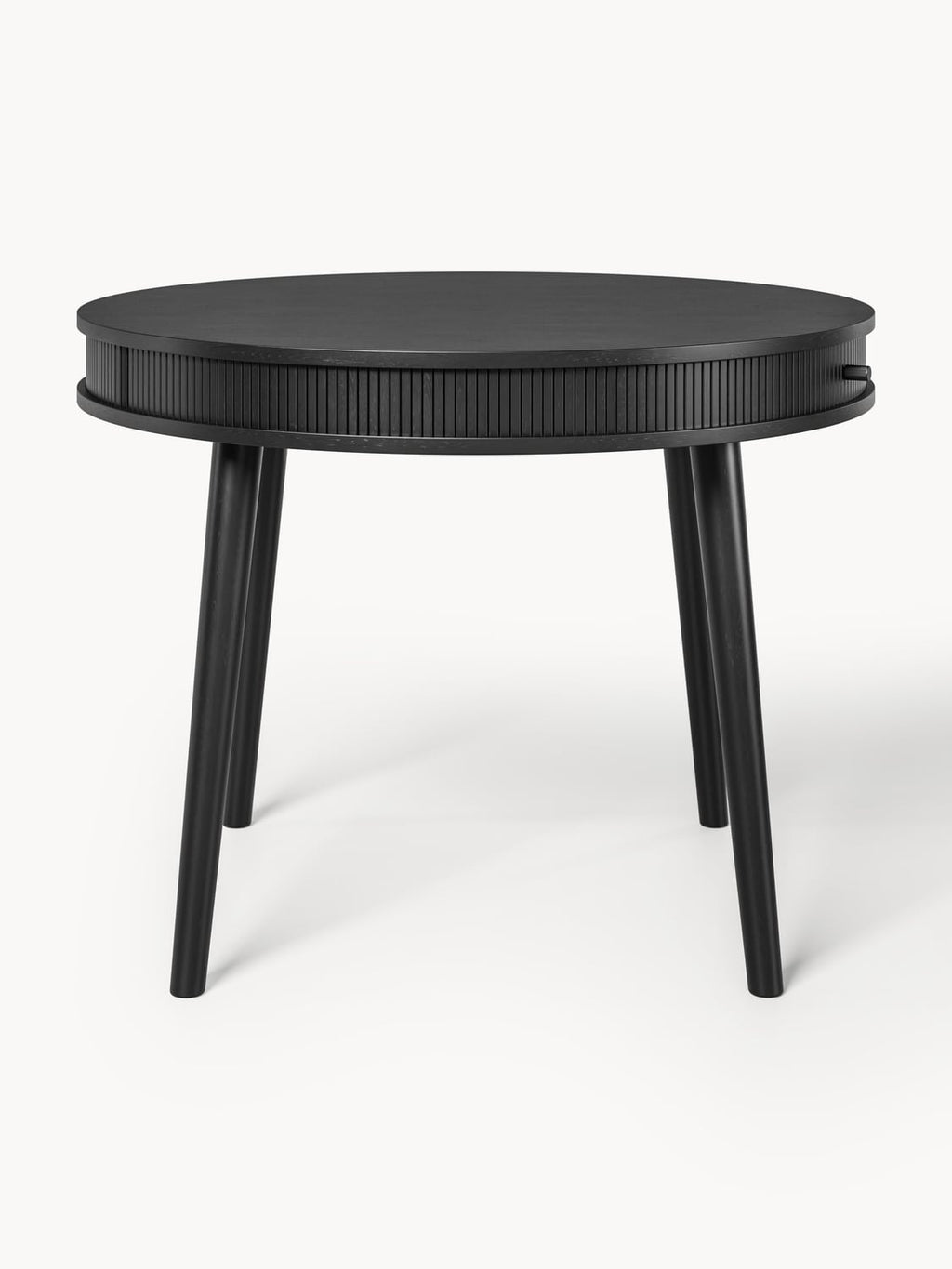 Calary Round Dining Table with Storage, in various sizes — Grey