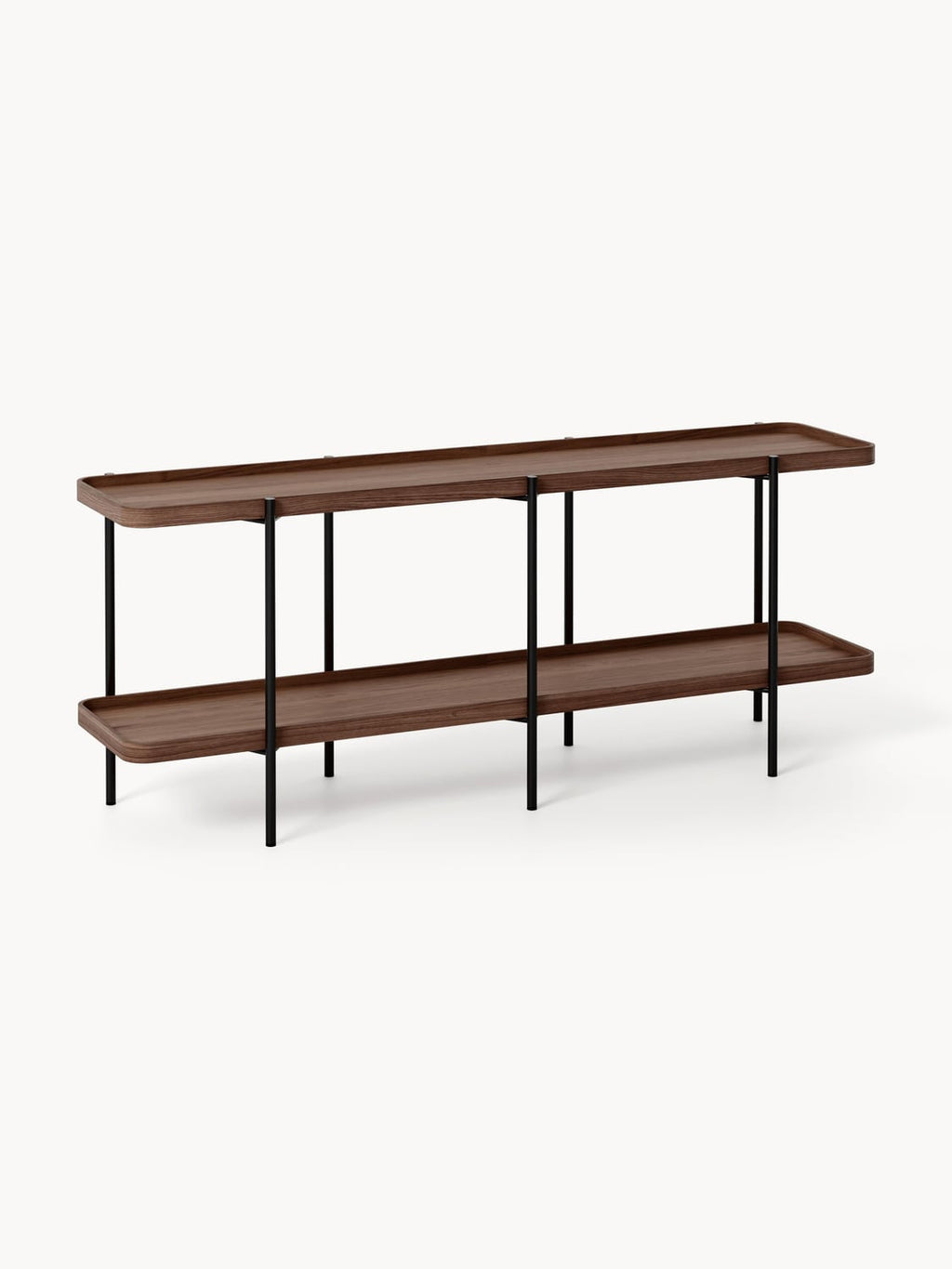 Renee Low Wooden Shelving Unit — Taupe
