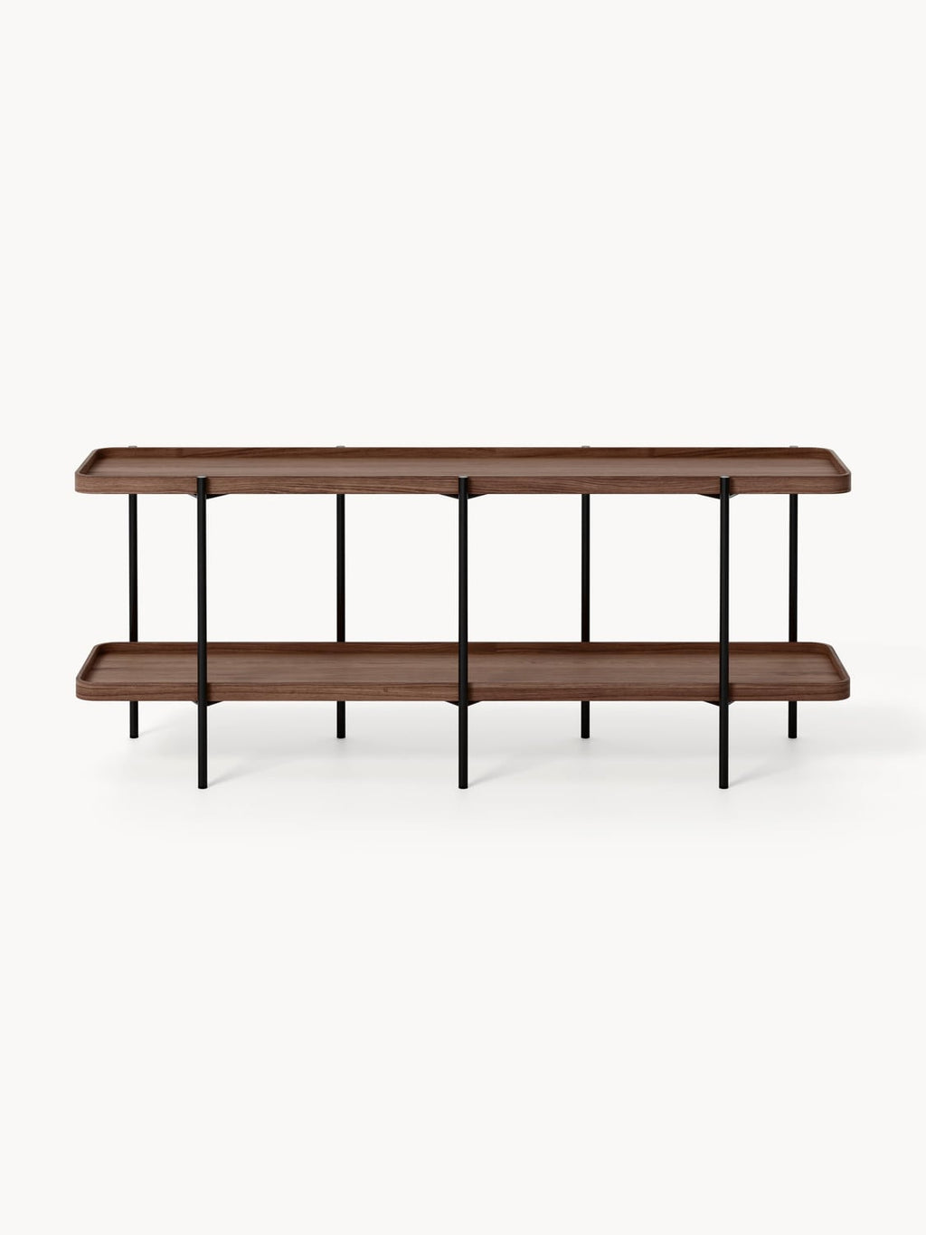 Renee Low Wooden Shelving Unit — Taupe