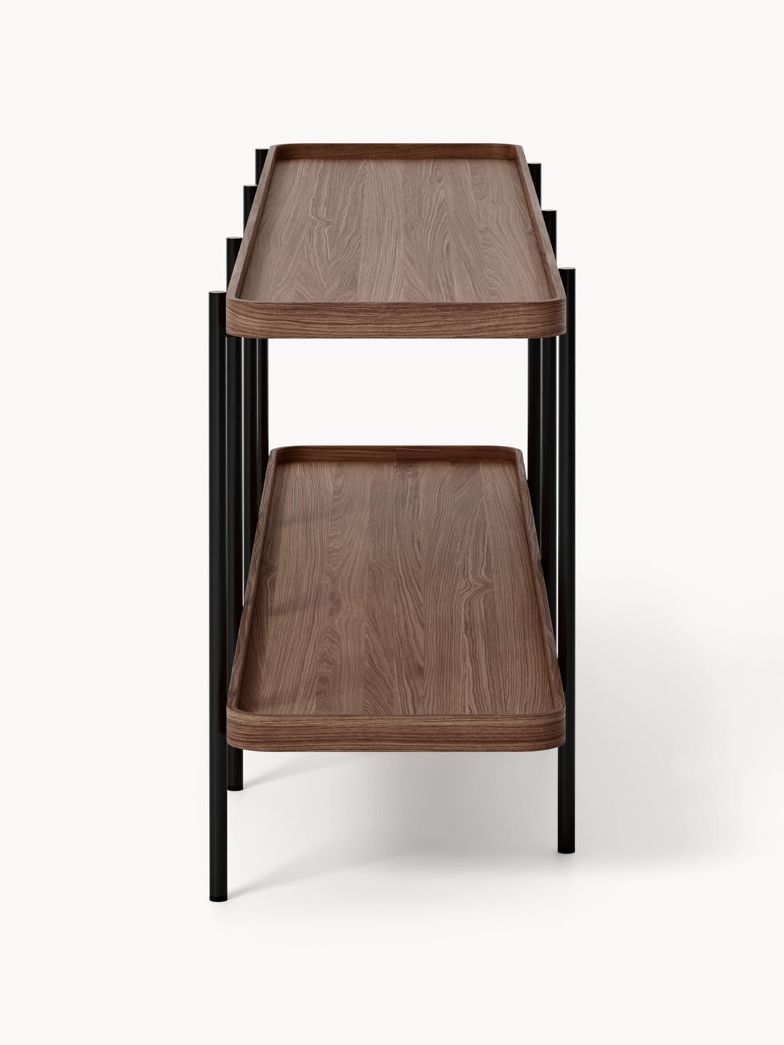 Renee Low Wooden Shelving Unit — Taupe