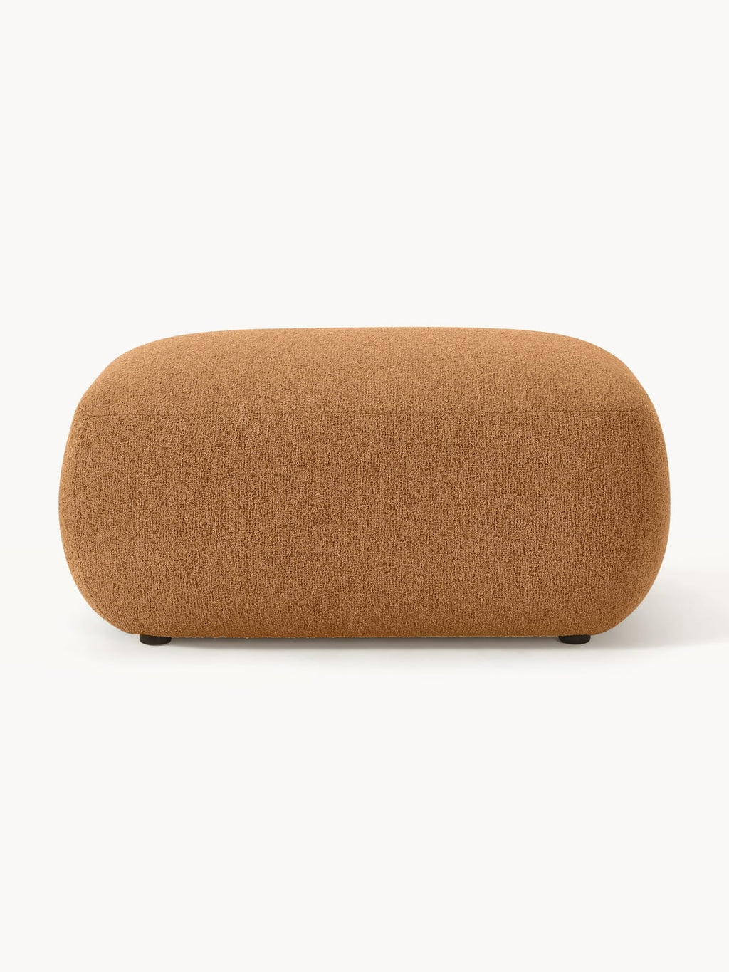 Sofia Bouclé Ottoman — Caramel
