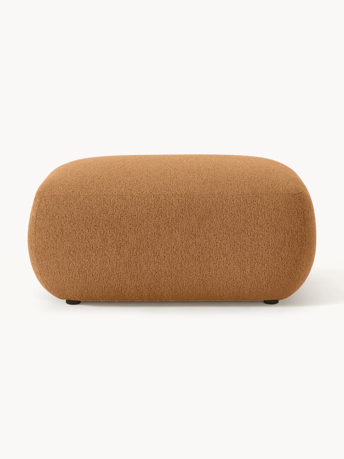 Sofia Bouclé Ottoman — Caramel