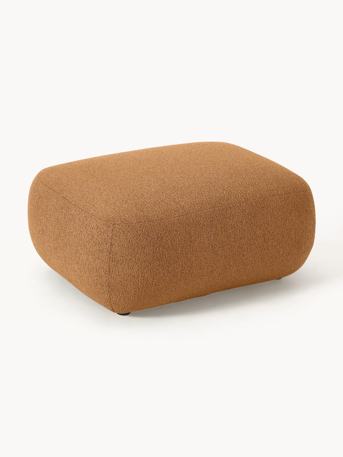 Sofia Bouclé Ottoman — Caramel