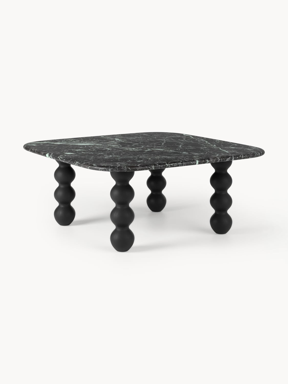 Lyndi Marble-Coffee Table with Oak Legs — Taupe