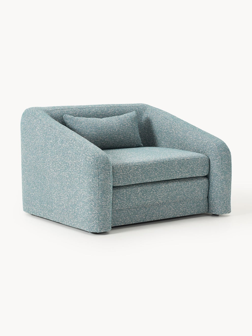 Eliot Bouclé-Sleeper Chair — Grey