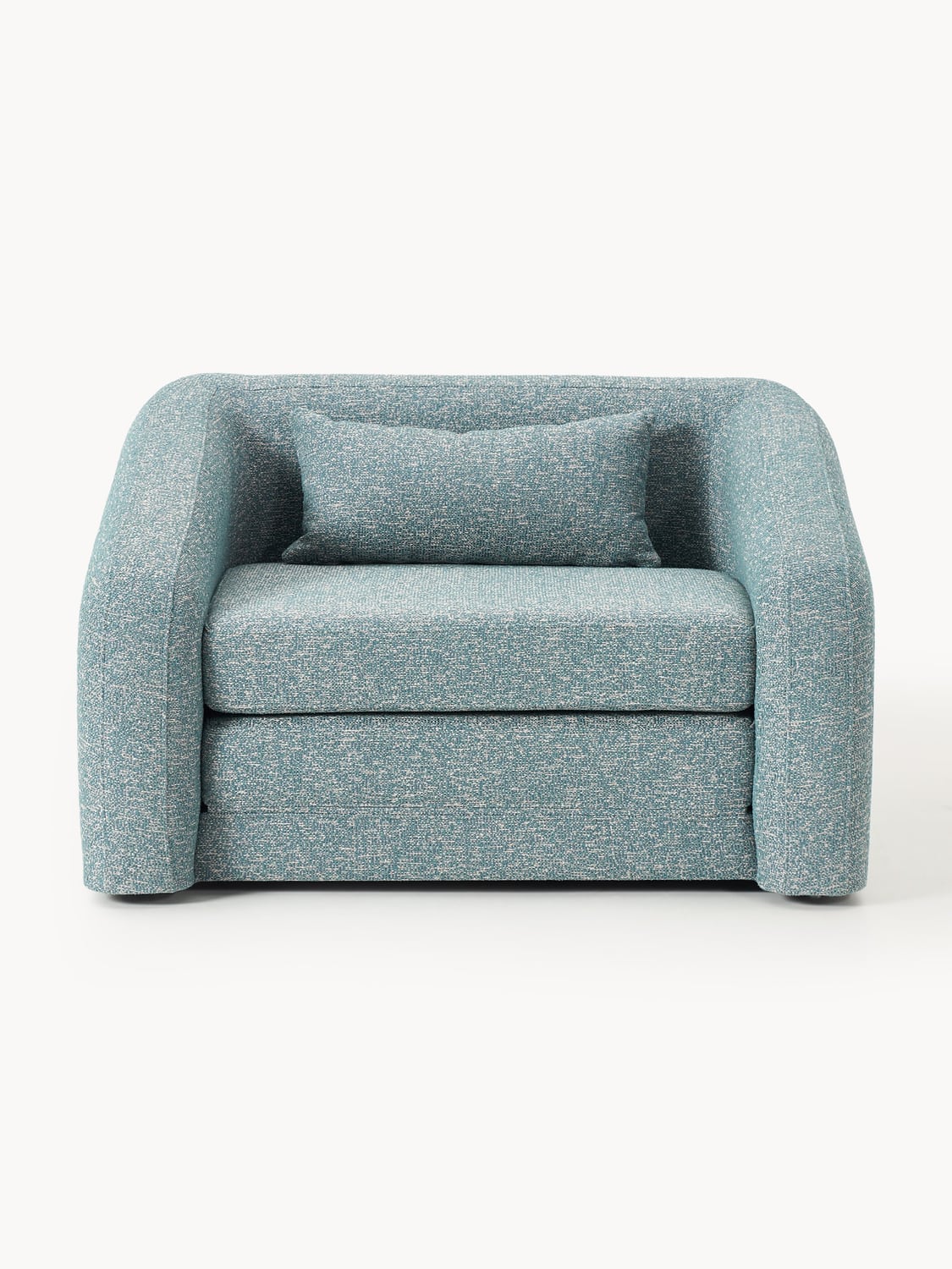 Eliot Bouclé-Sleeper Chair — Grey