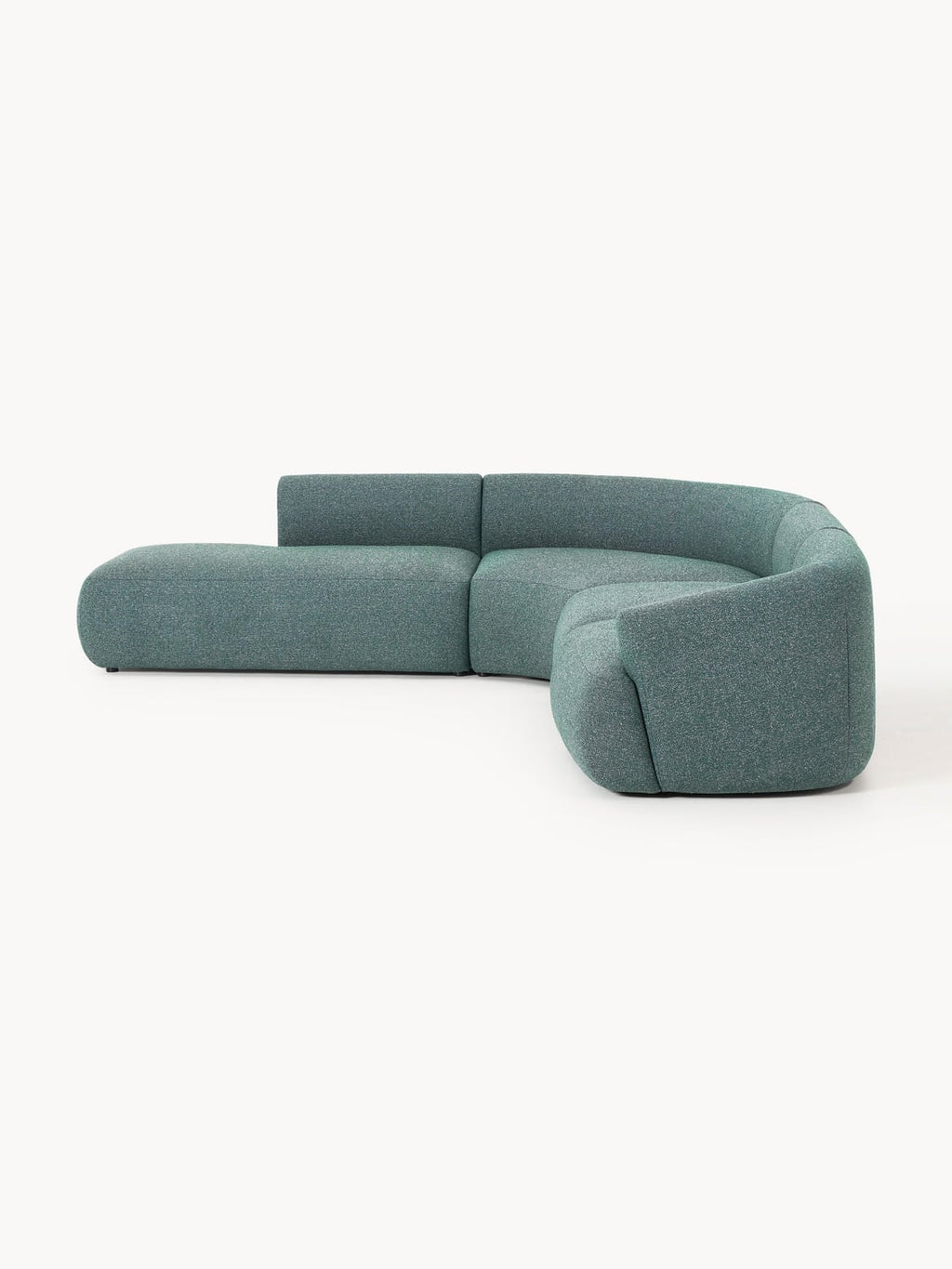 Sofia Modular Bouclé Corner Sofa (4-seater) — Petrol Blue