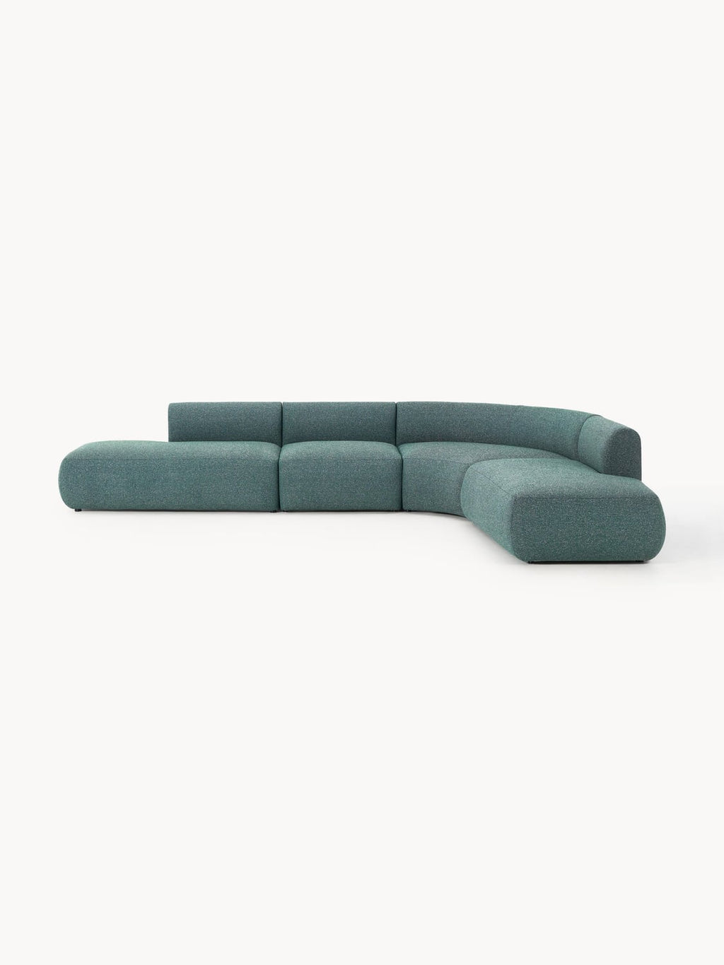 Sofia Modular Bouclé Corner Sofa (4-seater) — Sea Green