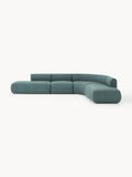 Sofia Modular Bouclé Corner Sofa (4-seater) — Sea Green