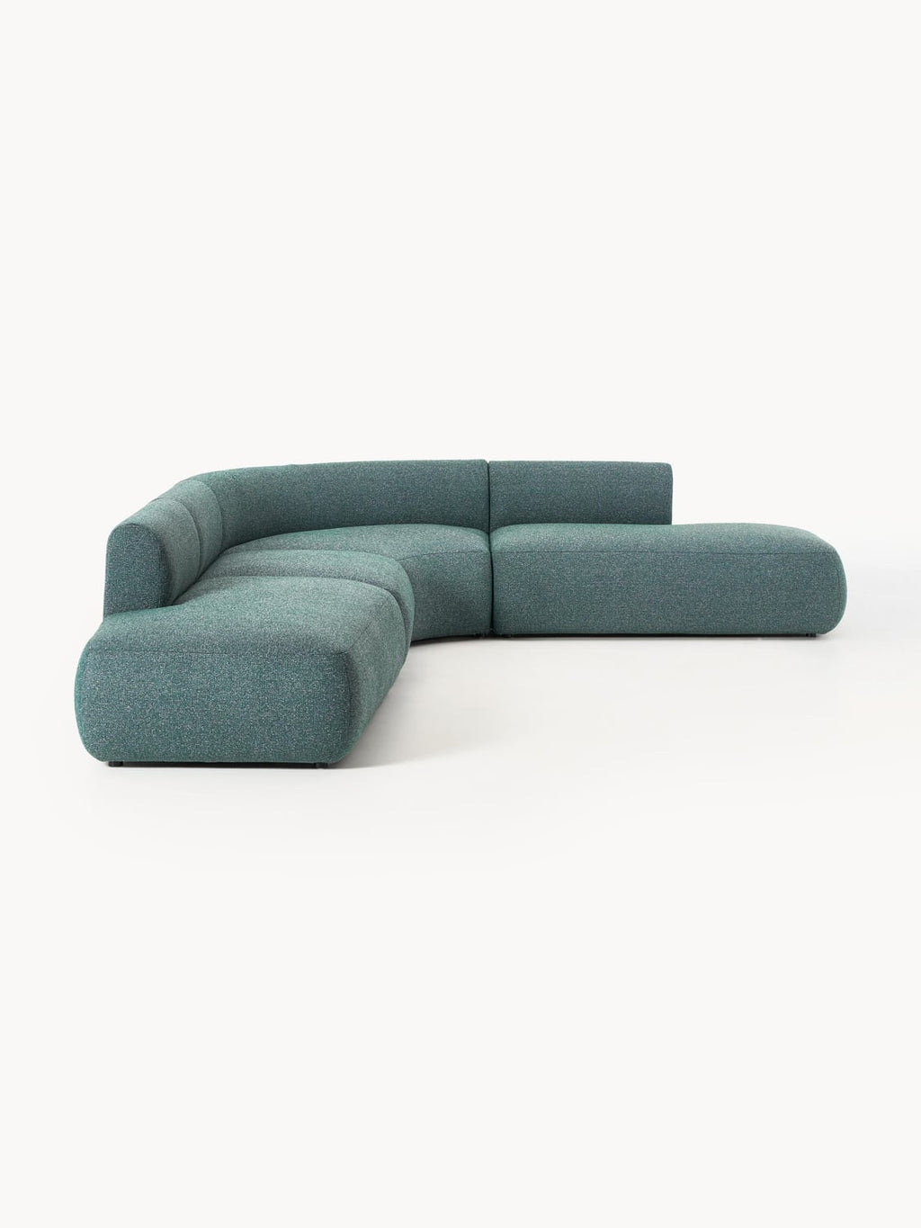 Sofia Modular Bouclé Corner Sofa (4-seater) — Sea Green