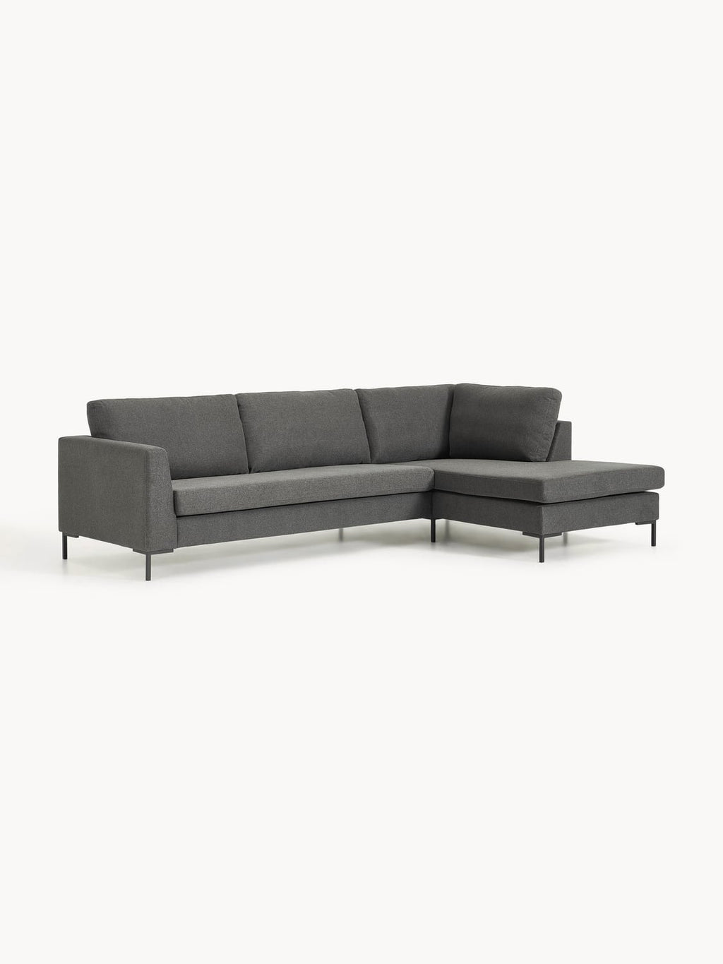 Luna Corner Sofa — Dark Grey