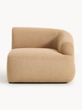 Sofia Bouclé Corner Module — Warm Grey