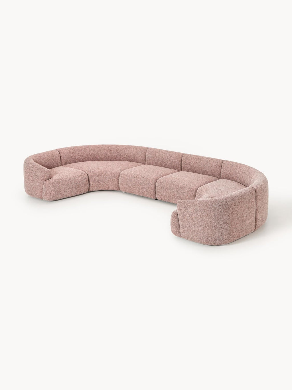Sofia Modular Bouclé XL Sofa — Pink