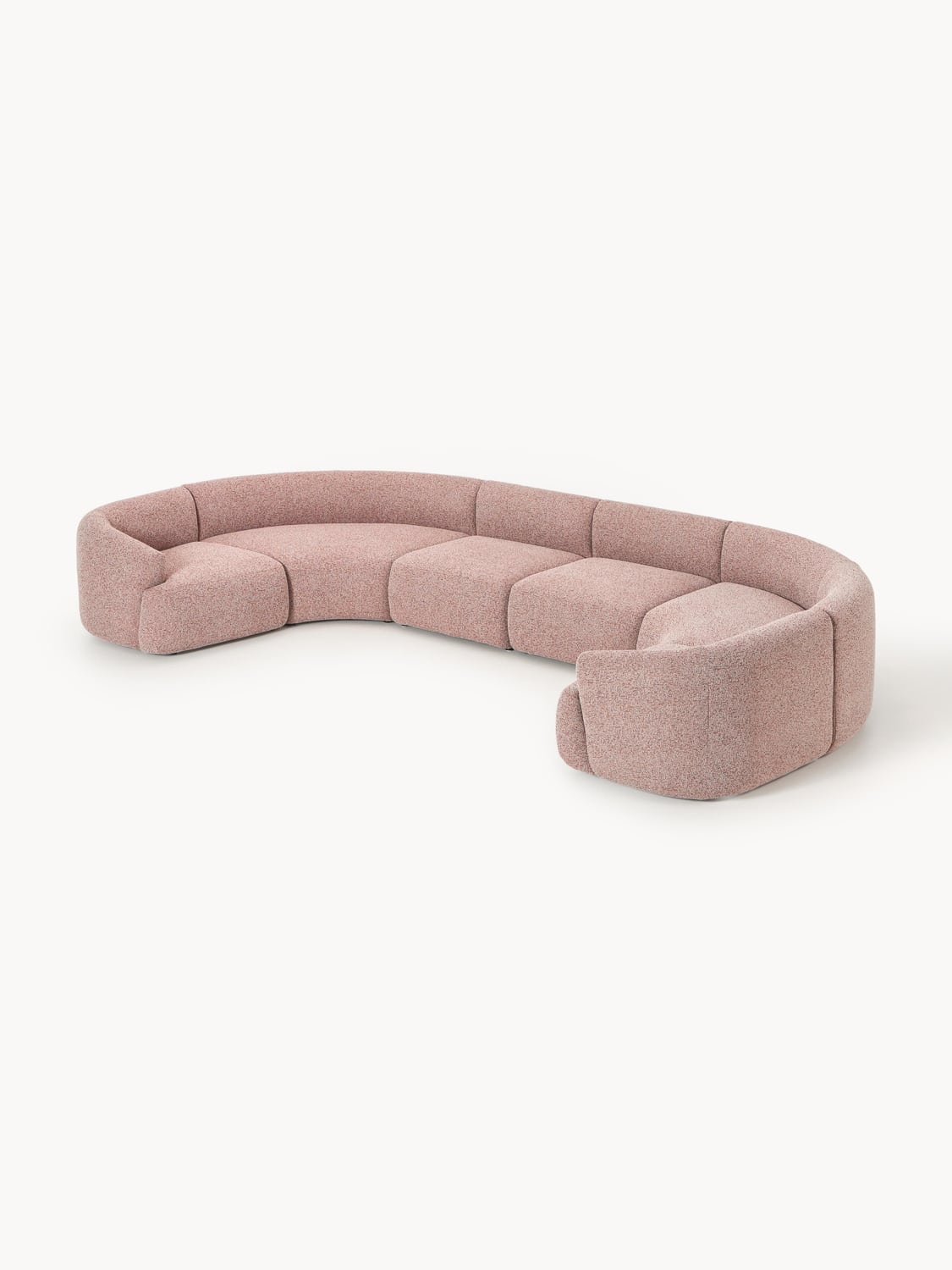 Sofia Modular Bouclé XL Sofa — Pink
