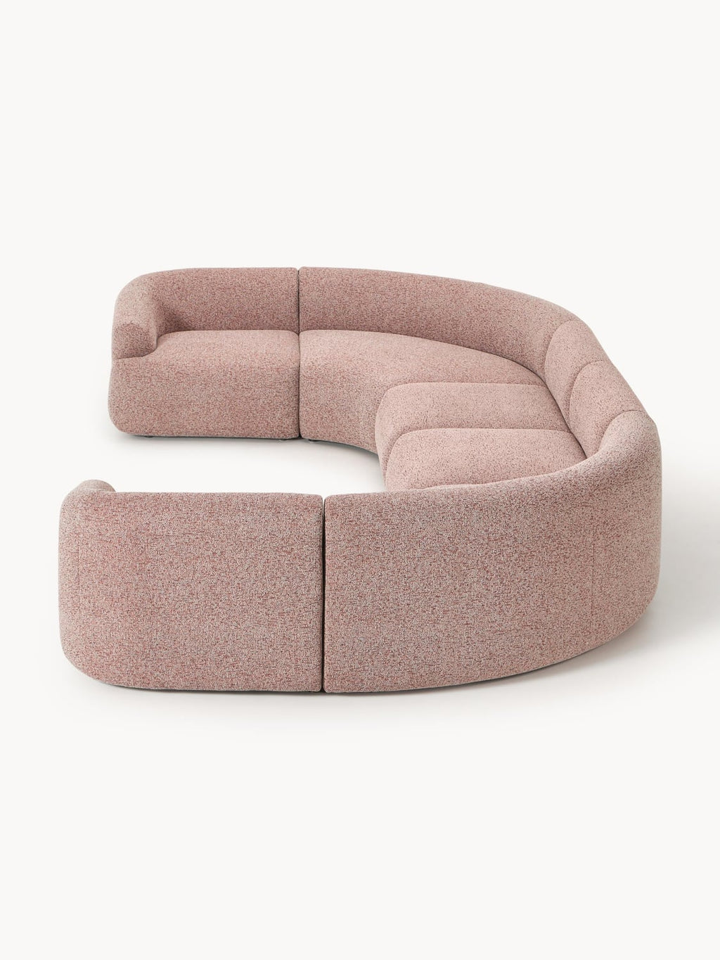 Sofia Modular Bouclé XL Sofa — Pink