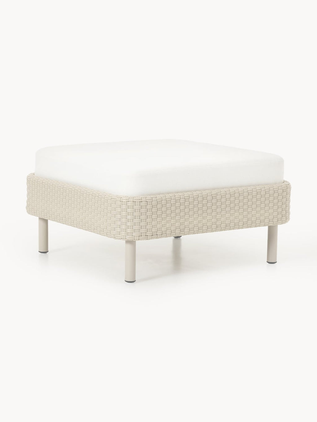 Hani Garden Sofa Ottoman with Protective Cover — Off-White